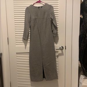 Zara Hounds tooth long dress